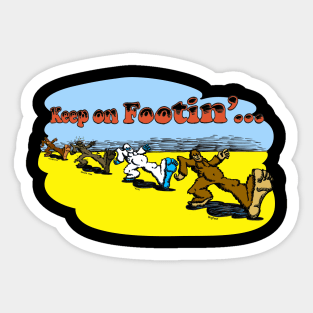 Keep On Footin' Sticker